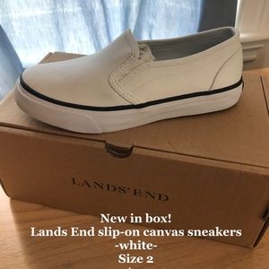 Lands End Slip on Sneakers - NEW